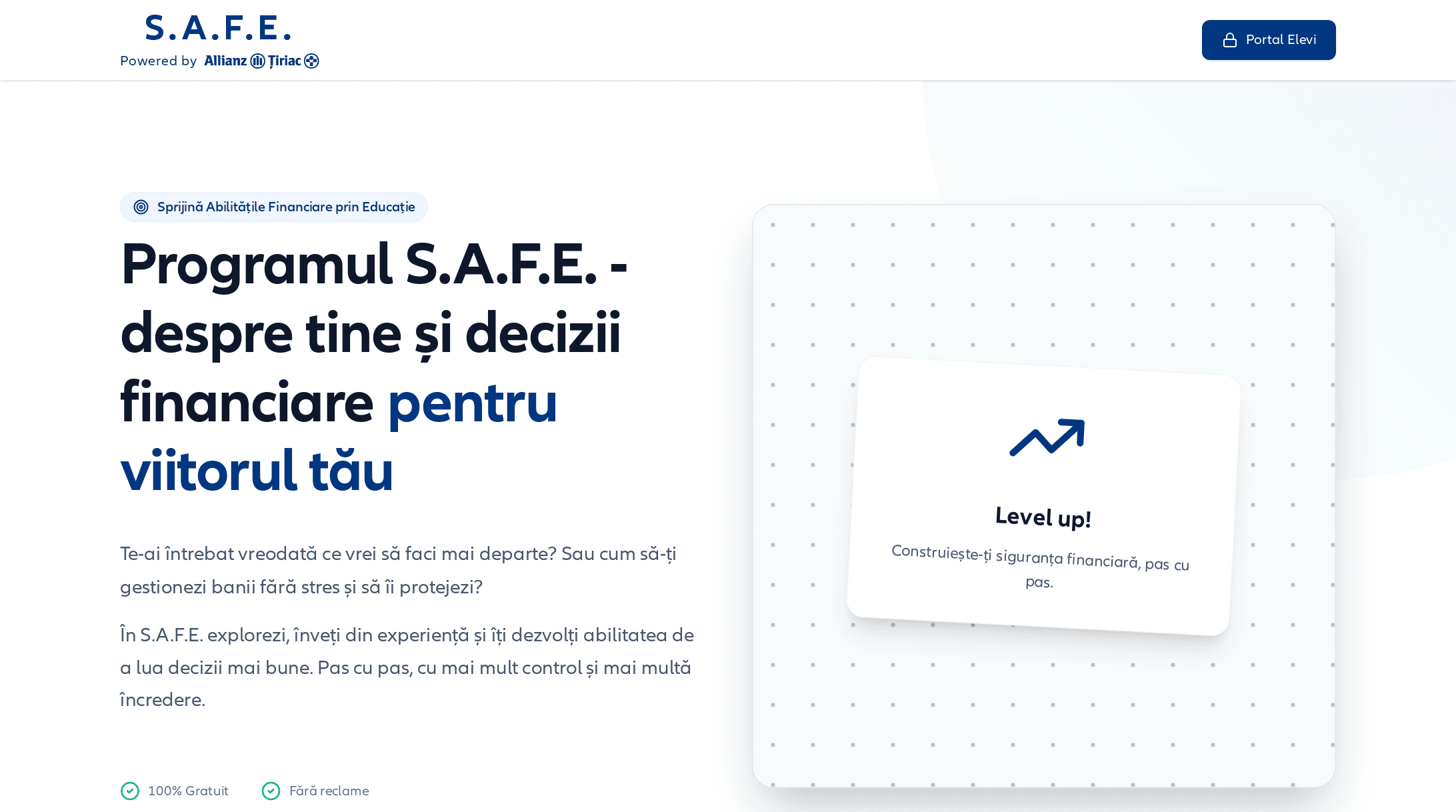Programul S.A.F.E. — aplicația de educație financiară, powered by Allianz-Țiriac