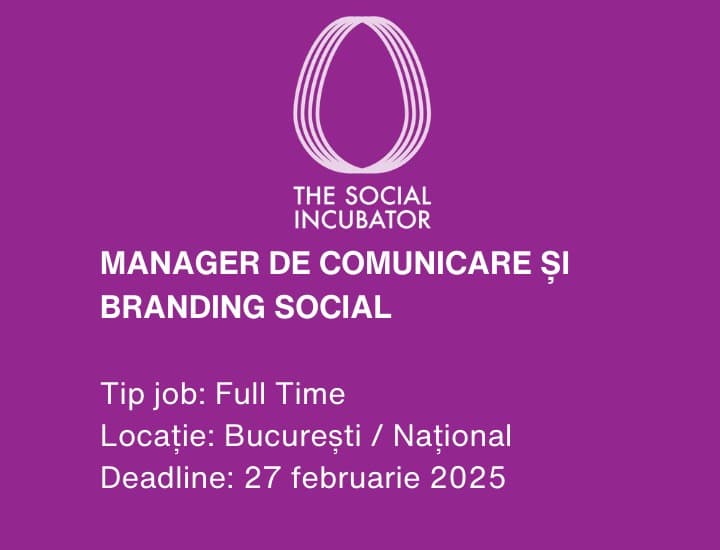 Manager de comunicare și branding social